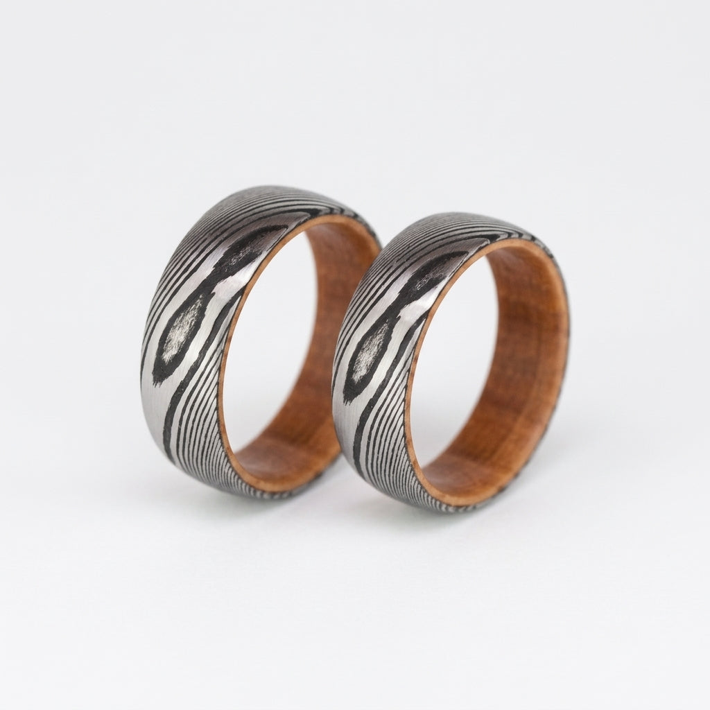 Damascus Matching Pair – 8mm & 8mm