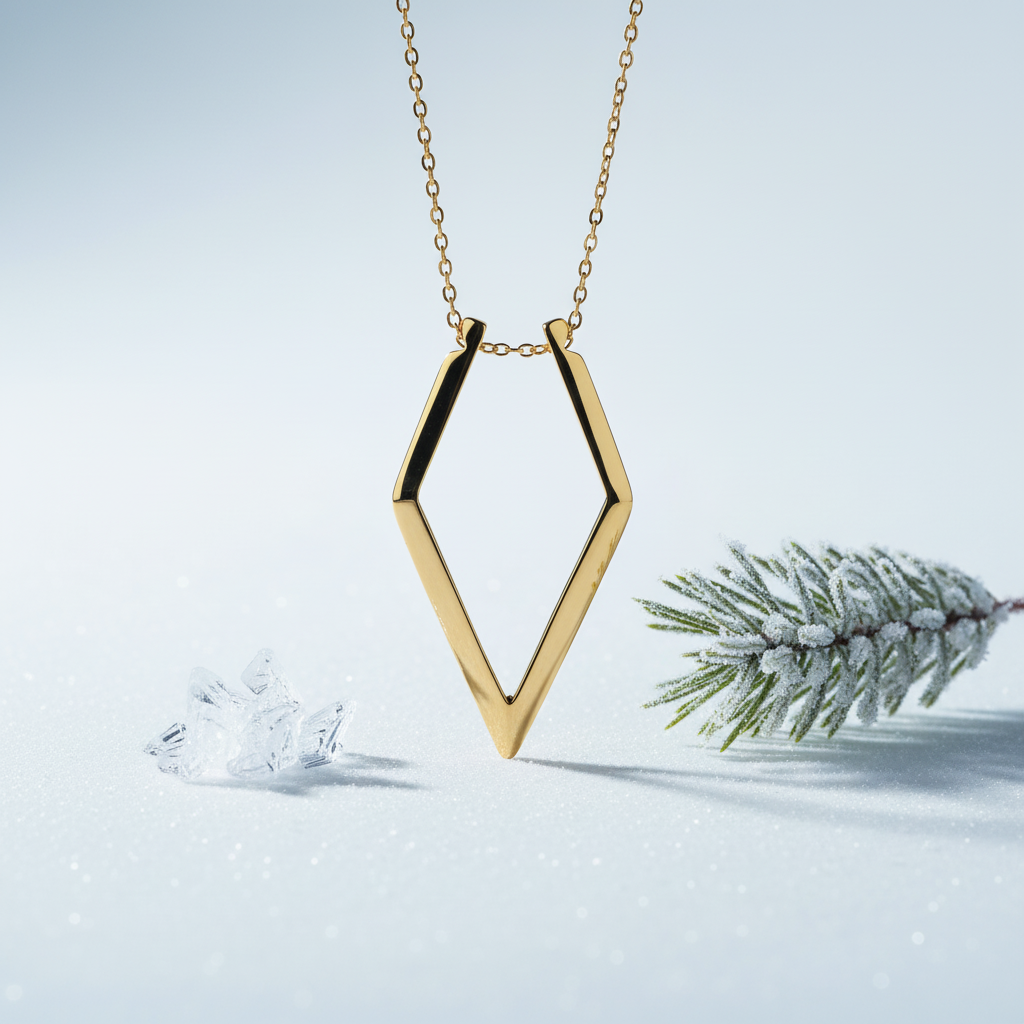 18k gold plated adjustable chain ring holder necklace by Forge and Lumber
