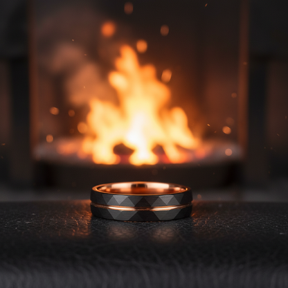The Bonnie by Forge and Lumber: 6mm width band ring.