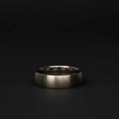 The Claymore ring: Forge and Lumber 6mm titanium band.