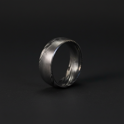 The Crucible ring: Forge and Lumber 8mm bevelled artisan ring.