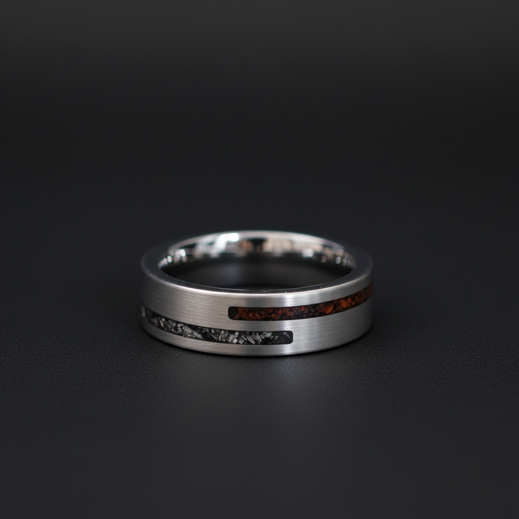 Forge and Lumber Impact 6mm ring. Professional product shot of a 6mm band.