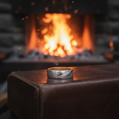 The Kura by Forge and Lumber: Artisan Damascus product, engravable gift.