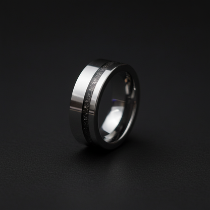 The Matariki - 8mm Forge and Lumber ring. Alternative wedding or anniversary band.