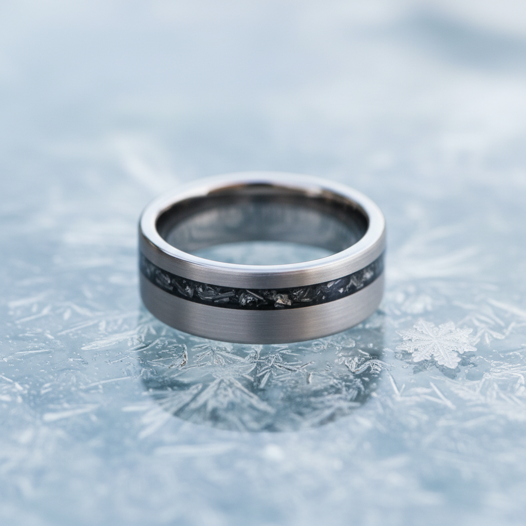 Forge and Lumber The Nova - 8mm ring. Durable, cosmic bestseller.
